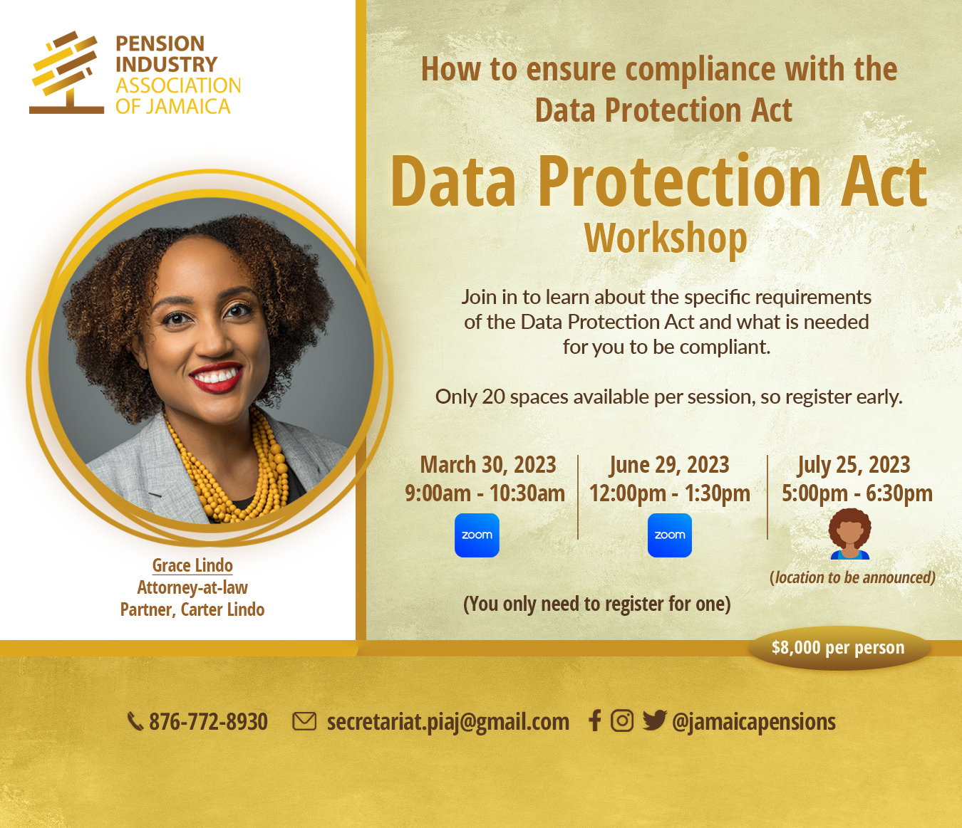 Data protection Workshop with PIAJ